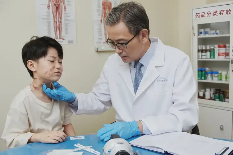 少儿脖子出湿疹不管它会自己好吗(图3)