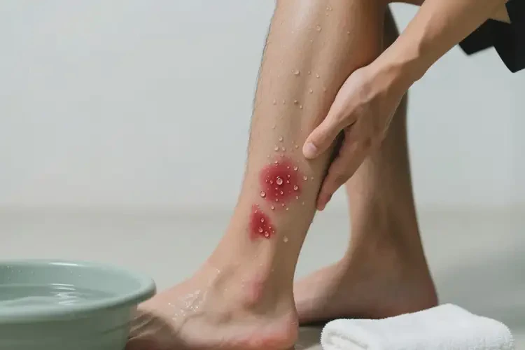 男人小腿上出现湿疹可以治好吗(图2)