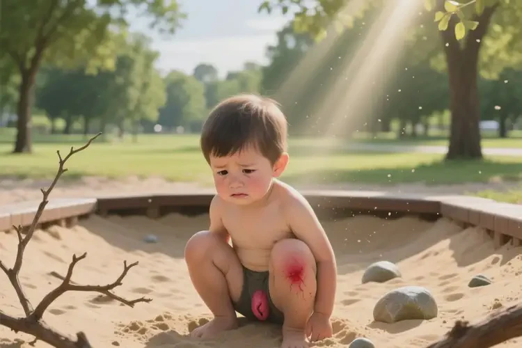 小孩肛周容易起湿疹不管它会自己自愈吗(图1)