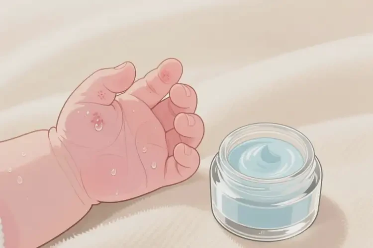 宝宝手上容易长湿疹能治好吗(图4)