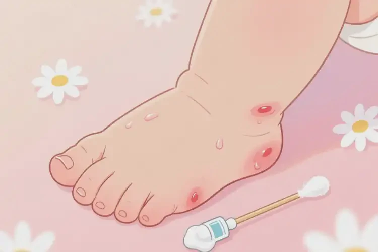 宝宝脚上有湿疹能治好吗(图2)