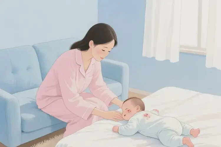 婴儿身上偶尔长湿疹能治好吗(图2)