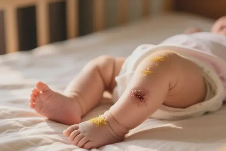 婴儿小腿偶尔长湿疹能彻底自愈吗(图2)