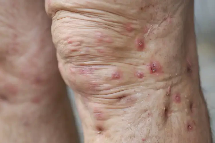 高龄老人大腿上容易长湿疹能够彻底治愈吗(图3)