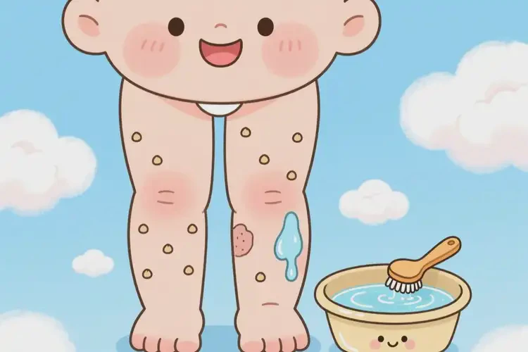 宝宝大腿容易长湿疹能治好吗(图1)