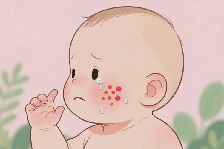 宝宝面部长湿疹能治好吗(图3)