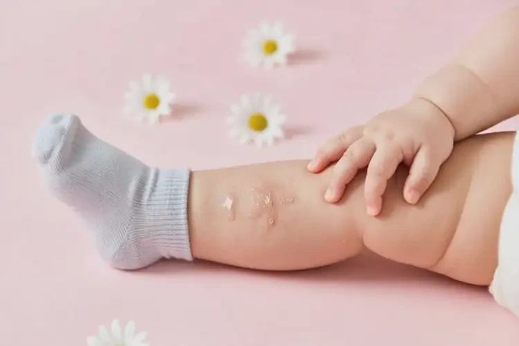 宝宝大腿上容易起湿疹能治好吗(图2)
