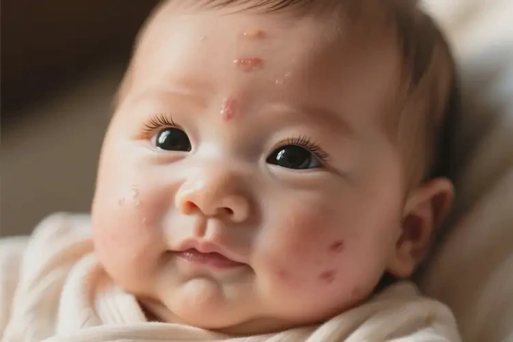 宝宝脸上偶尔长湿疹能治好吗(图2)