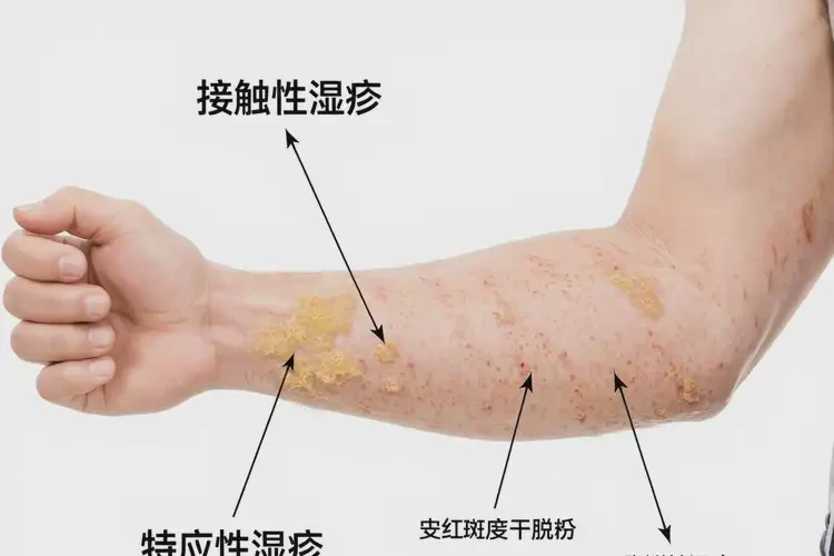 男人手臂经常起湿疹可以治好吗(图2)
