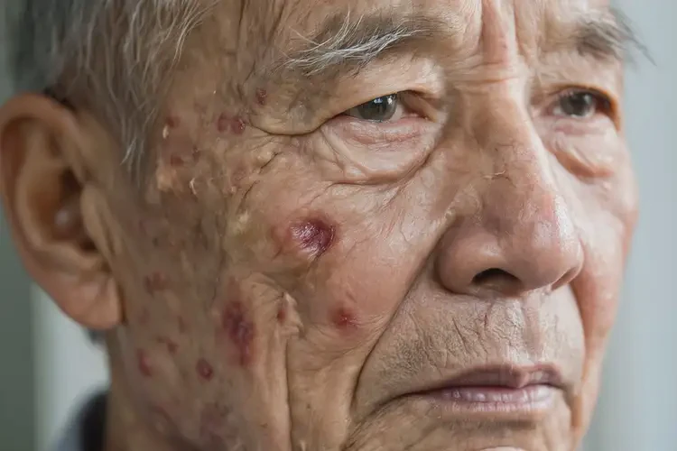 高龄老人脸上长湿疹不管它会自己好吗(图4)