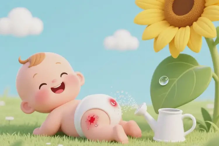 宝宝屁股有湿疹能治好吗(图1)