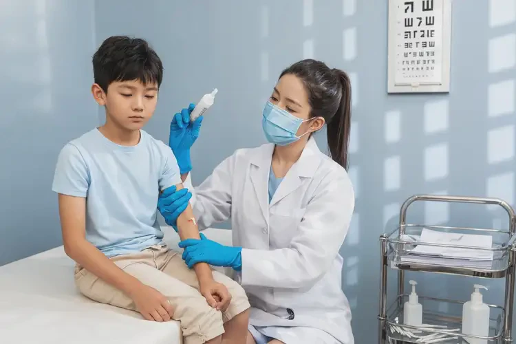 少儿大腿上有湿疹不管它会自己好吗(图1)