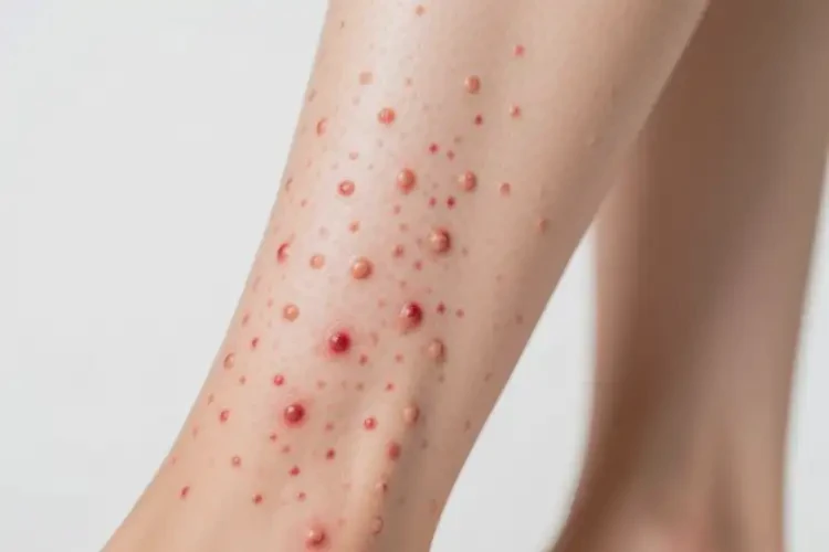 女人小腿上容易起湿疹可以治好吗(图1)