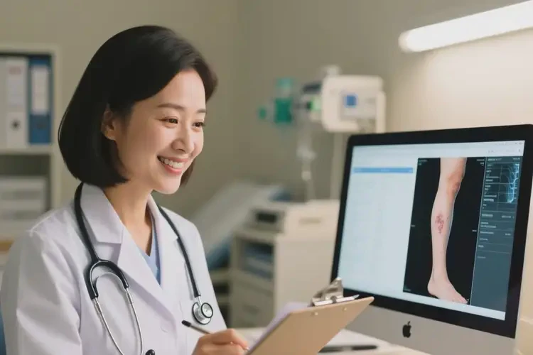 女性小腿上出现湿疹可以治好吗(图1)