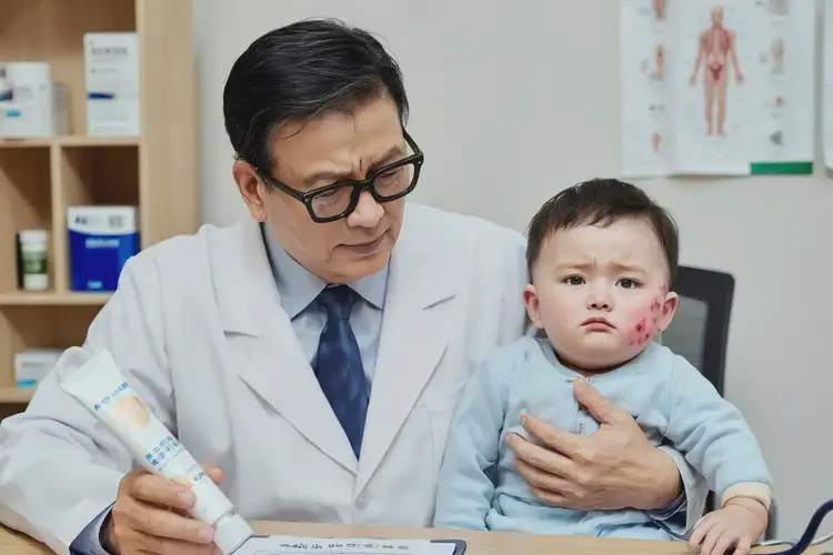 宝宝脖子上偶尔长湿疹能治好吗(图2)