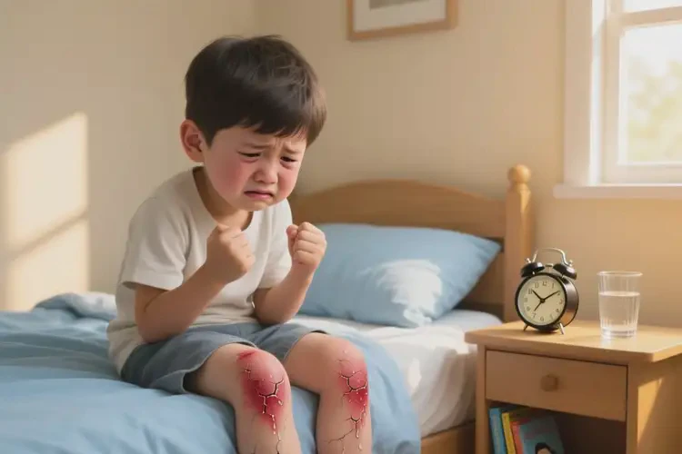 少儿小腿上经常长湿疹不管它会自己好吗(图2)