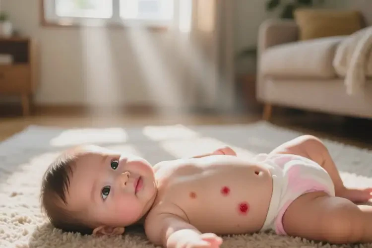 幼儿肚子上偶尔长湿疹不管它会自己自愈吗(图4)