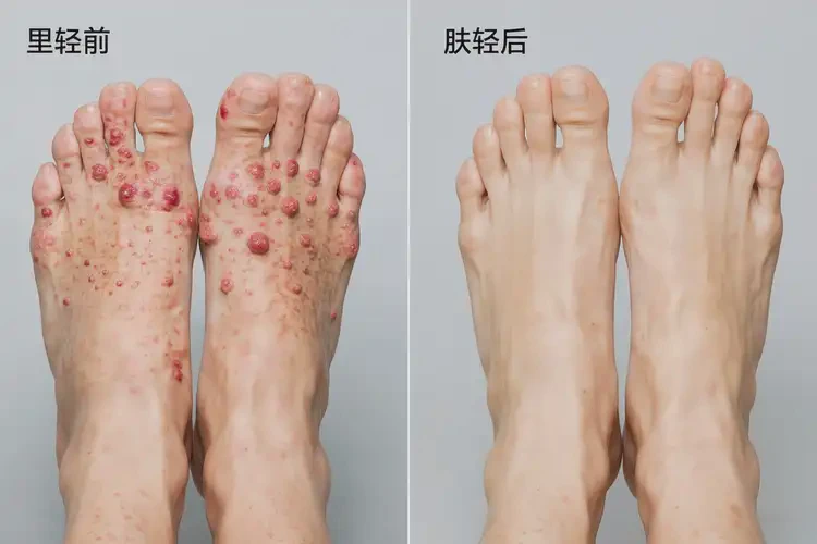 男人脚上偶尔起湿疹可以治好吗(图3)