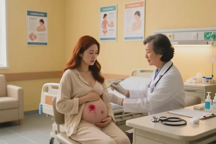 哺乳期妈妈肚子有湿疹可以治好吗(图1)