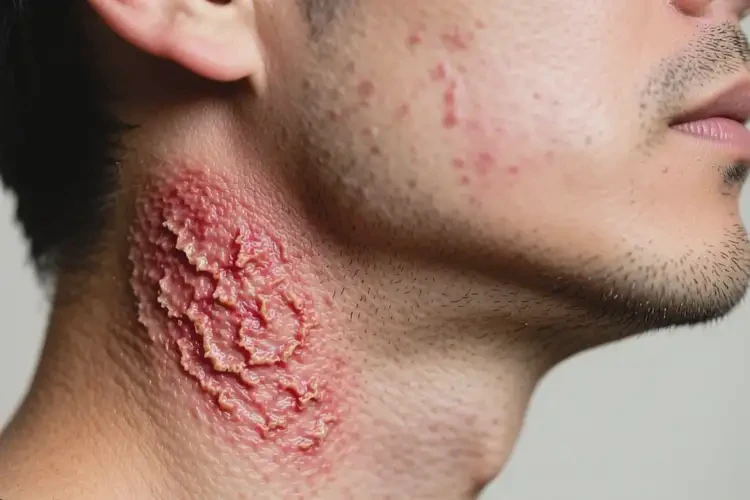 男人脖子上有湿疹可以治好吗(图3)