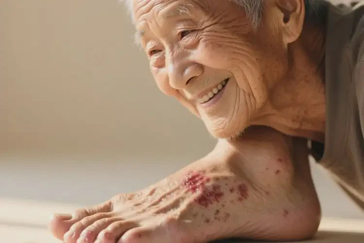 老人脚上经常长湿疹不管它会自己好吗(图4)