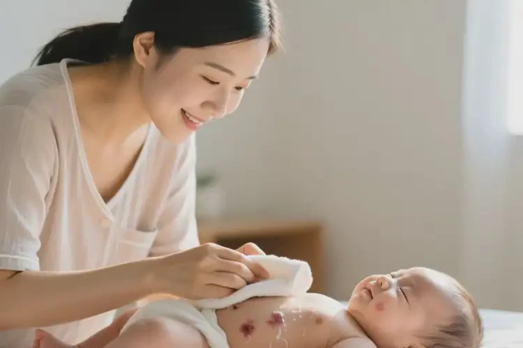 婴儿屁股上长湿疹能治好吗(图1)