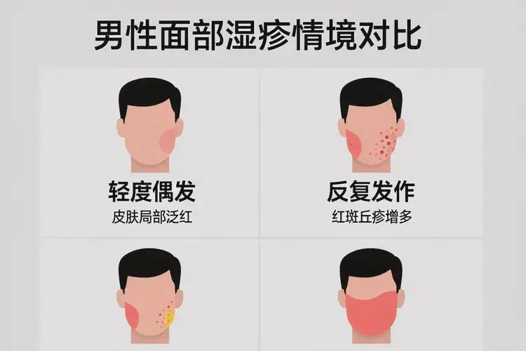 男人面部经常起湿疹可以治好吗(图3)