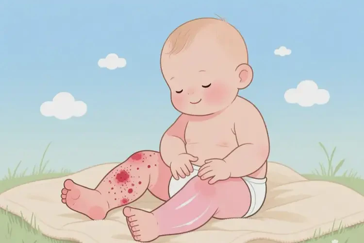 宝宝小腿上长湿疹能治好吗(图4)
