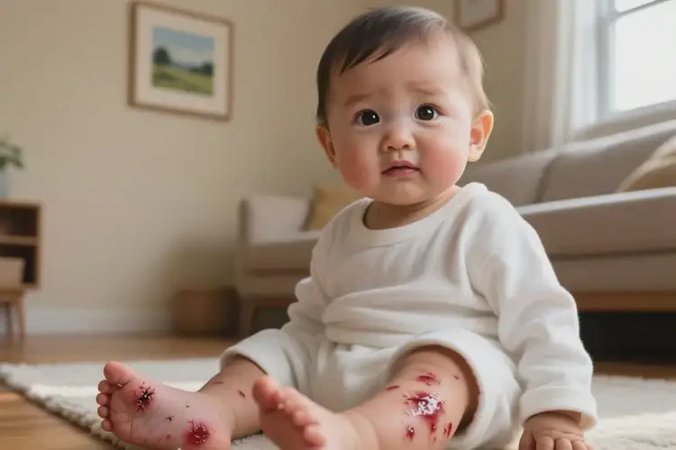 孩子脚上经常长湿疹不管它会自己自愈吗(图4)