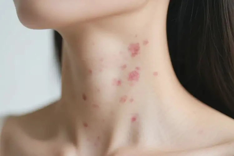 女人脖子上偶尔长湿疹可以治好吗(图3)