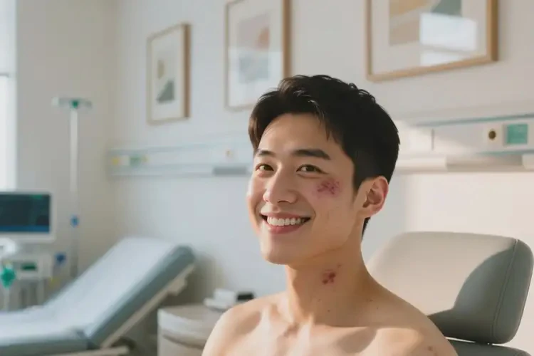 青年人脸上经常长湿疹可以治好吗(图2)