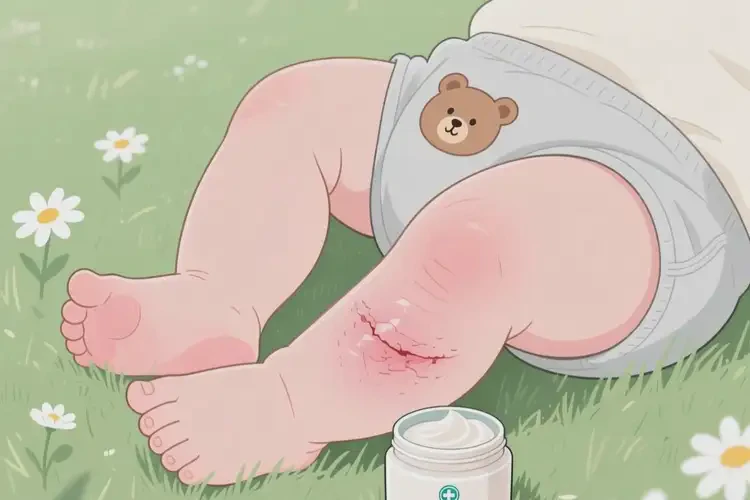 宝宝小腿容易起湿疹能治好吗(图1)