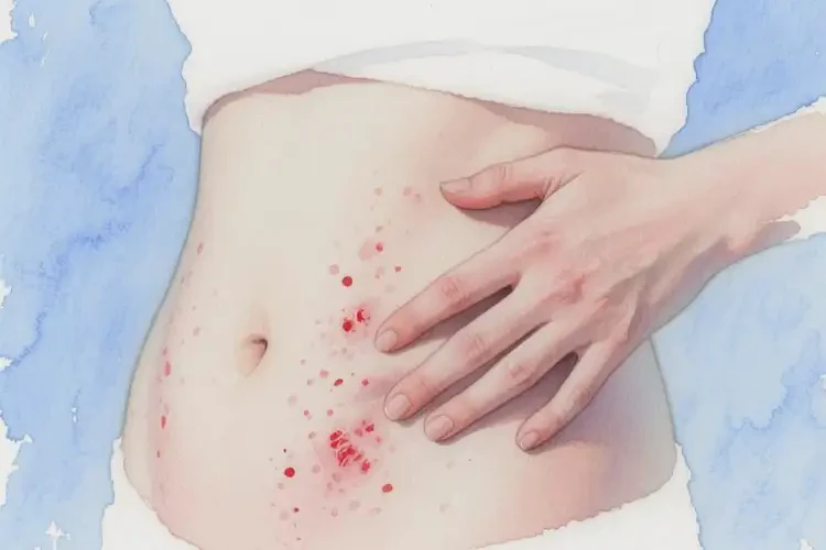 女人肚子偶尔起湿疹可以治好吗(图2)