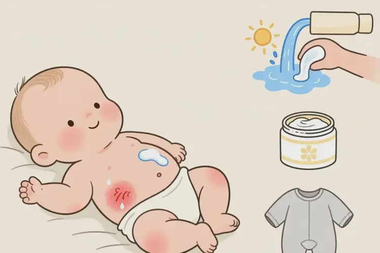 宝宝肚子上经常起湿疹能治好吗(图2)