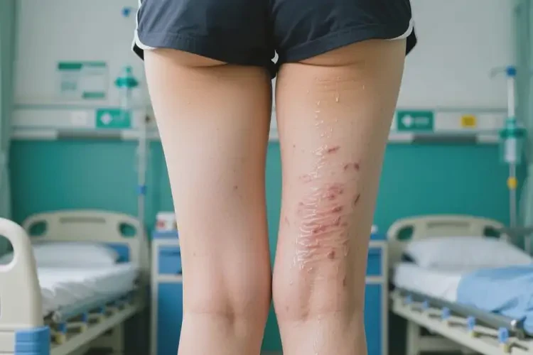 女人大腿偶尔长湿疹可以治好吗(图2)