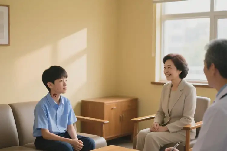 中学生脖子偶尔起湿疹可以治好吗(图2)