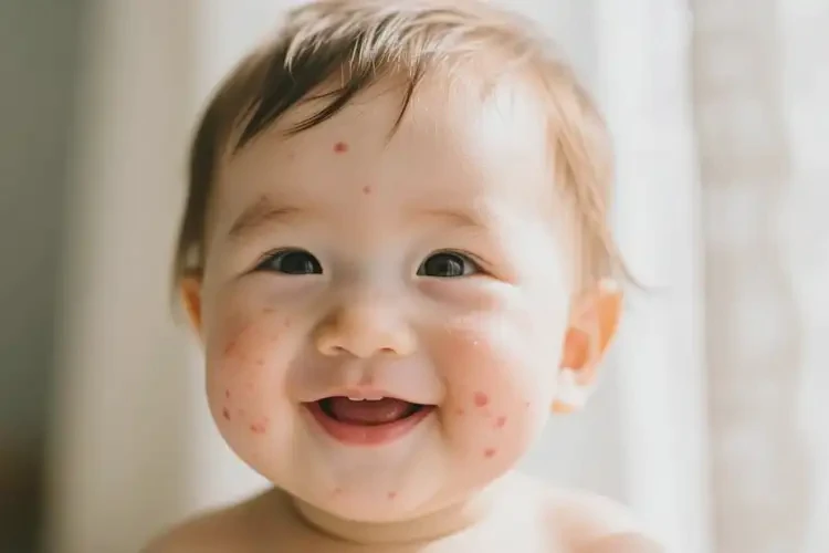 宝宝脸上长湿疹能治好吗(图1)
