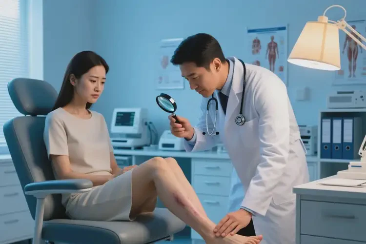 女人脚上容易起湿疹可以治好吗(图1)