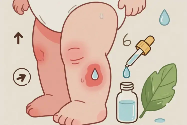 宝宝大腿容易长湿疹能治好吗(图3)