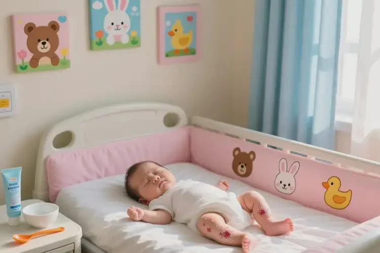 婴儿小腿上出湿疹能治好吗(图1)