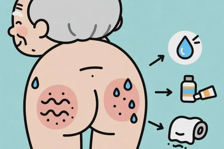 老年人屁股容易长湿疹可以治好吗(图1)