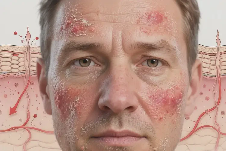 男人脸上经常长湿疹可以治好吗(图1)