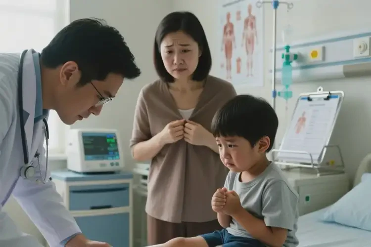 少儿小腿上经常长湿疹不管它会自己好吗(图1)