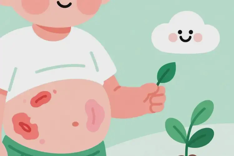 小学生肚子容易长湿疹可以治好吗(图1)