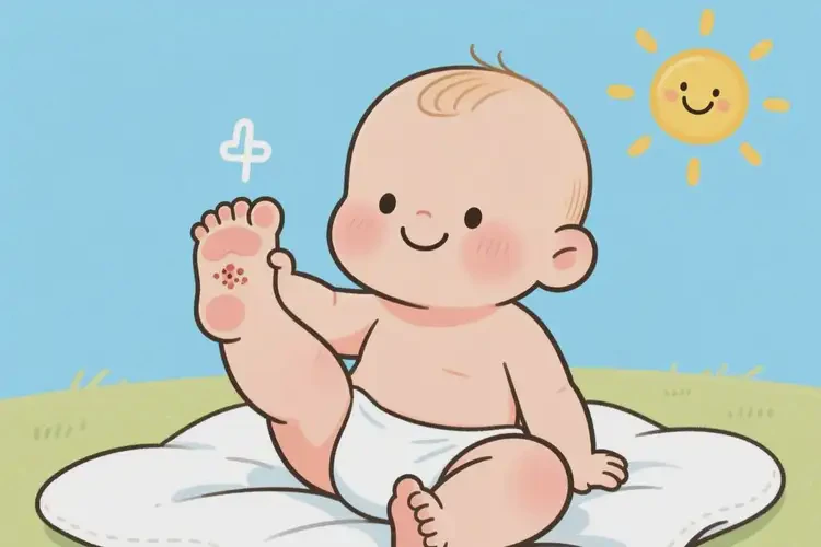 宝宝脚上偶尔起湿疹能治好吗(图3)