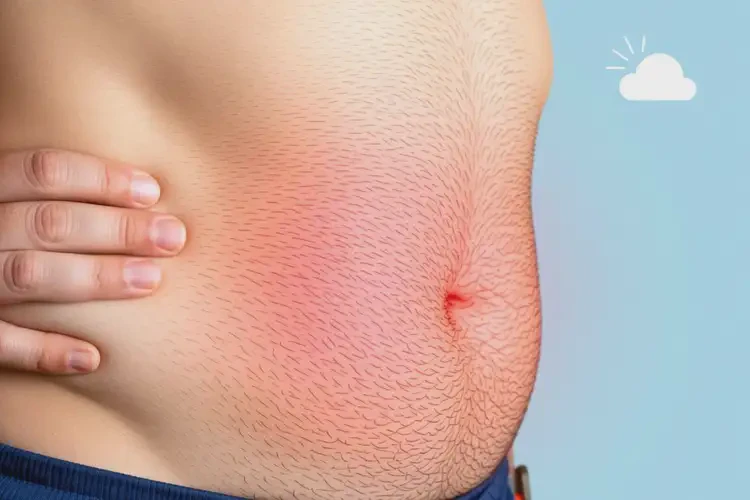 男性肚子偶尔起湿疹可以治好吗(图2)