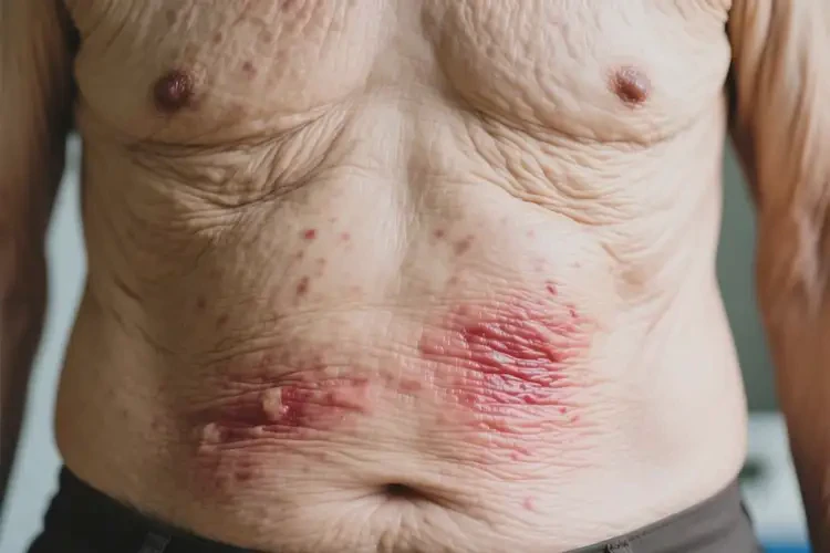 高龄老人肚子上出现湿疹可以治好吗(图2)