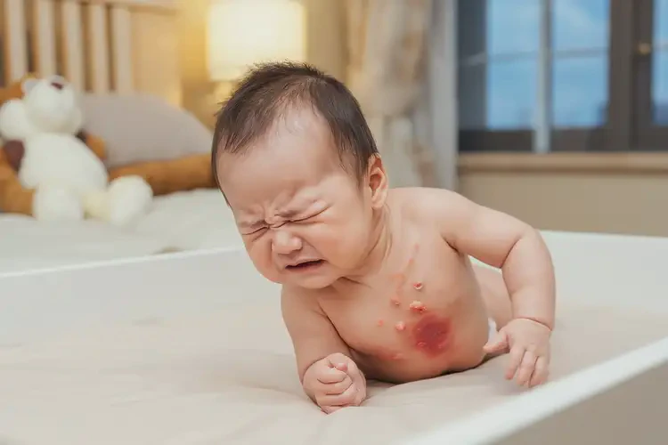 婴儿肚子上有湿疹能治好吗(图4)