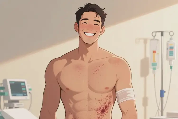 男人肚子偶尔起湿疹可以治好吗(图1)