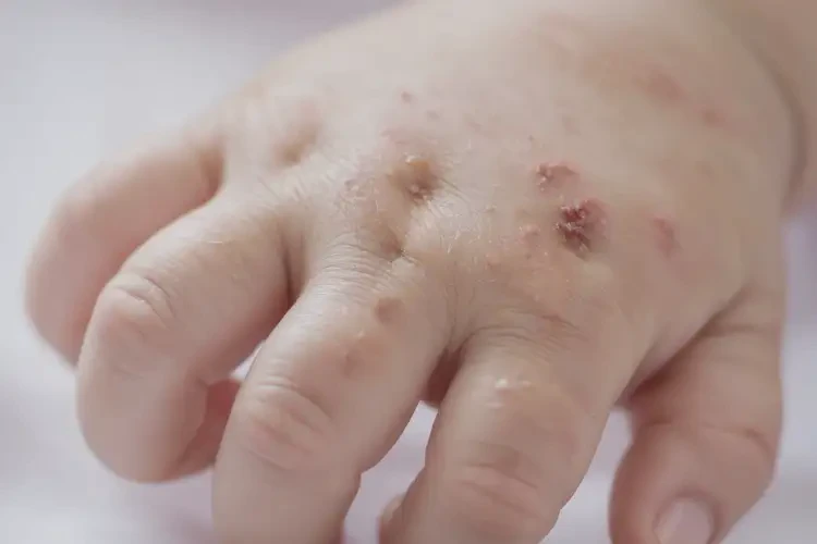 宝宝手上长湿疹不管它会自己好吗(图4)